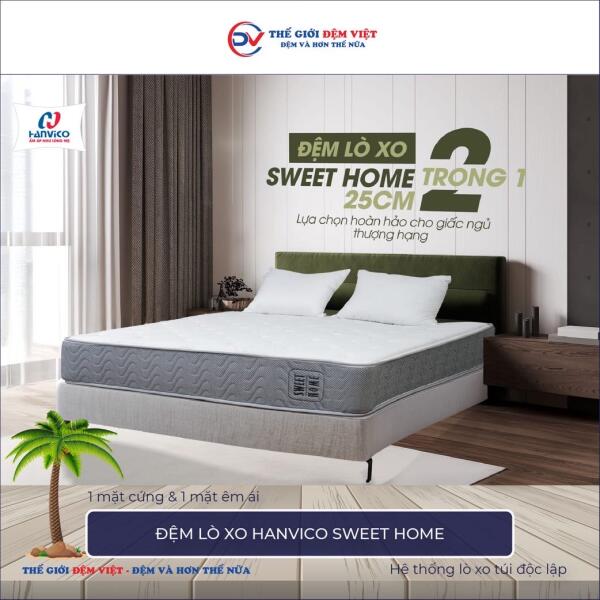 Đệm lò xo Hanvico Sweet Home